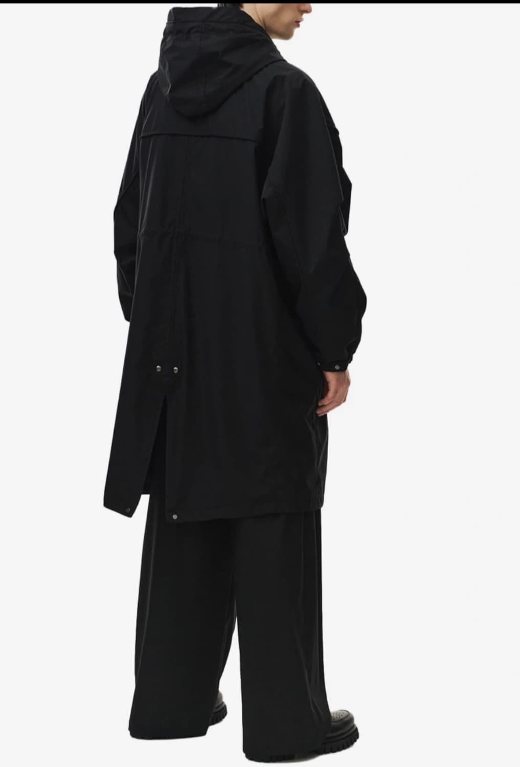 송지오 피쉬테일 롱 야상 블랙 새상품급 판매  상품이미지2