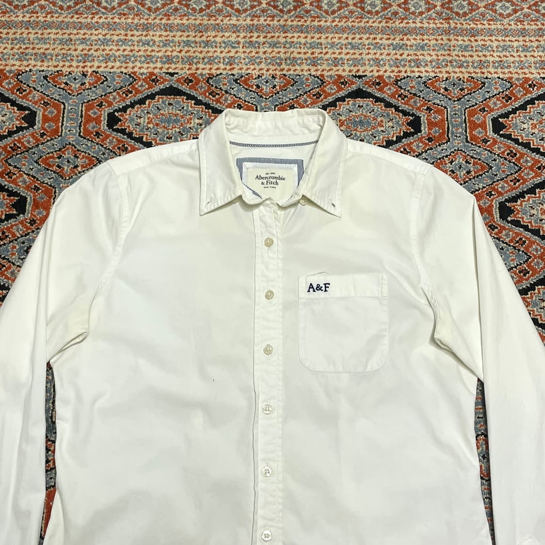  아베크롬비 화이트 옥스포드 셔츠 여성M 상품이미지2