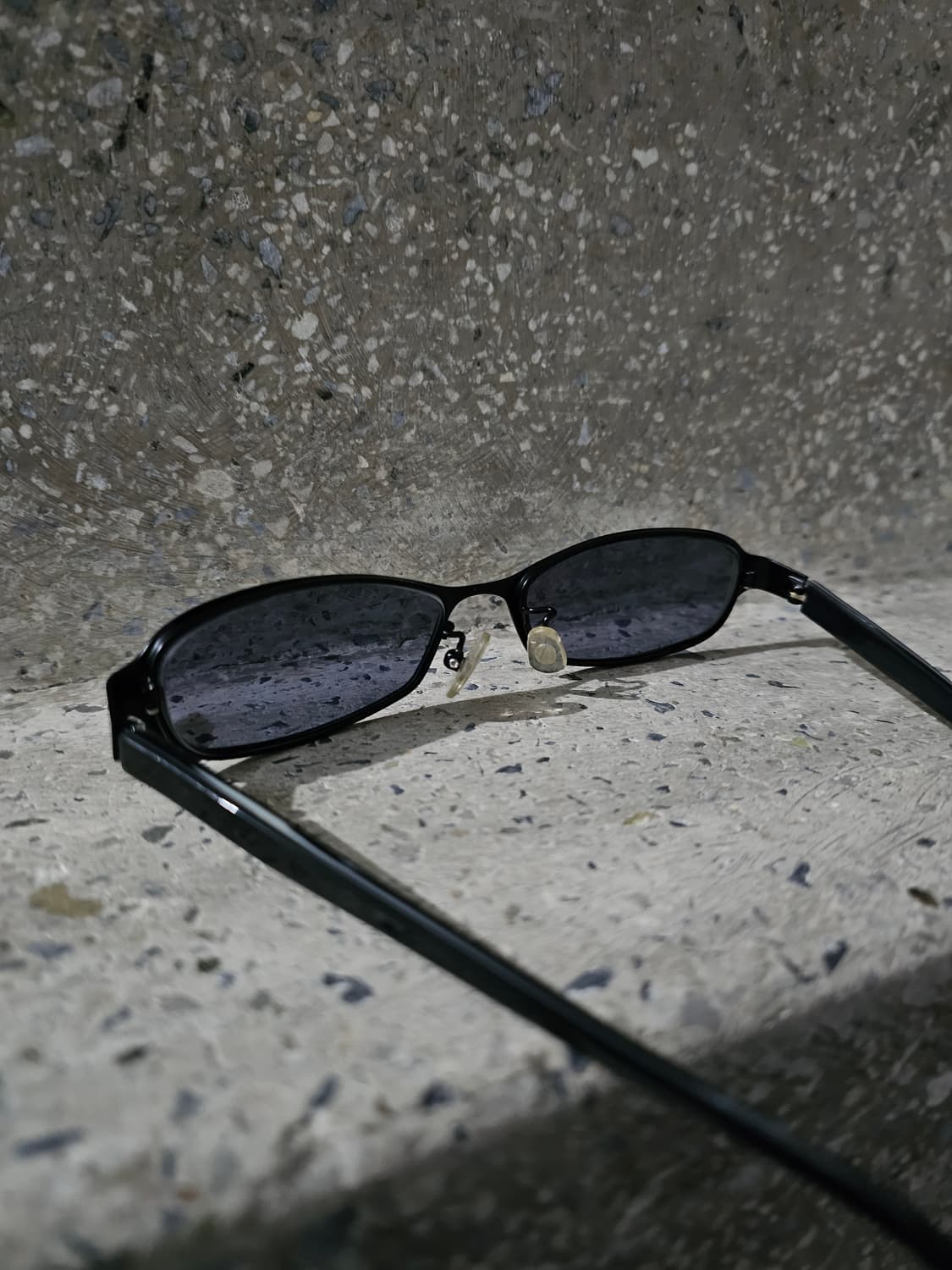 Japan Vintage 블랙 스퀘어 프레임 선글라스 상품이미지5