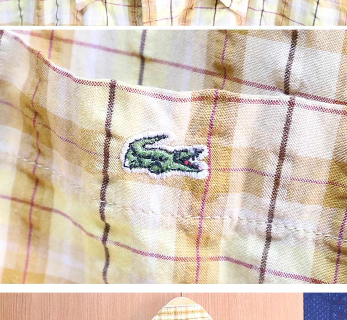  일본판 LACOSTE 라코스테 코튼100% 체크남방

굿 컨디션 상품이미지4