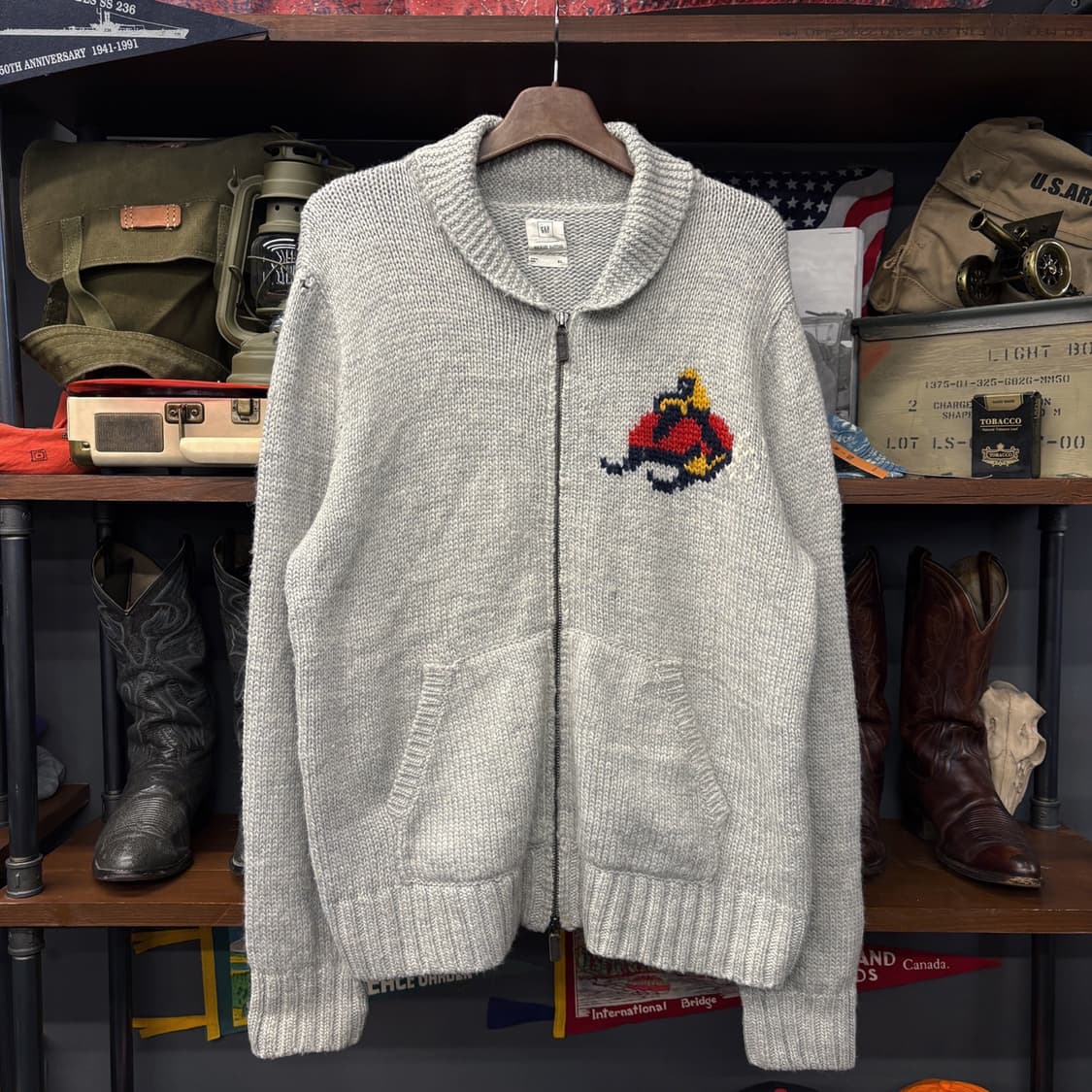 GAP X 마이클 바스티안 청키 알파카울 니트가디건 스노우모빌 N521 상품이미지1