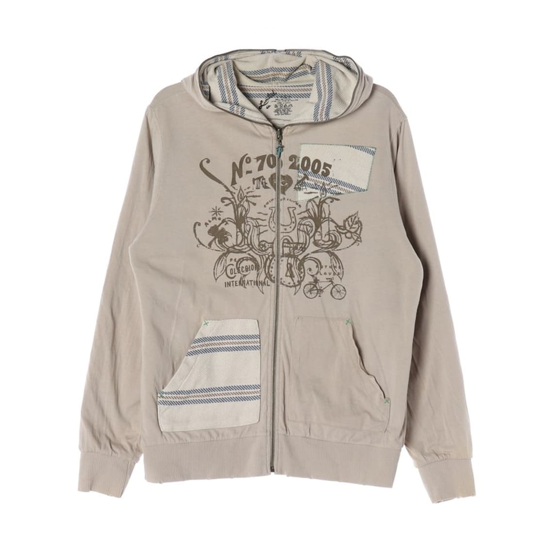 퀵실버 빈티지 리버시블 후드집업 L 상품이미지3