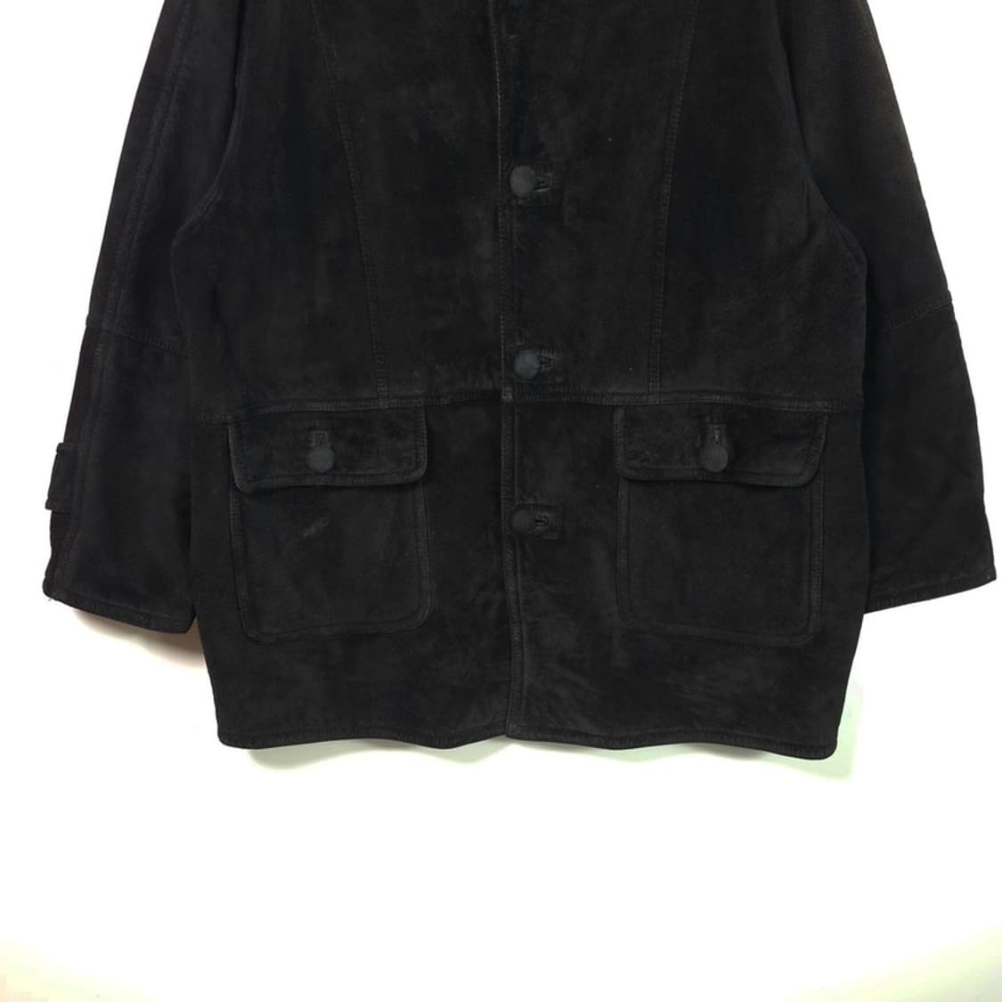 FRADONG 블랙 스웨이드 무스탕 자켓 110 상품이미지4