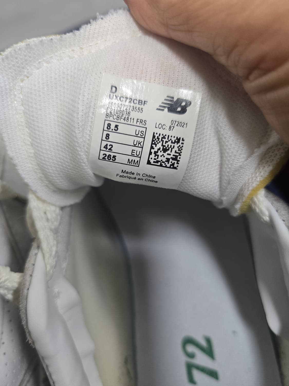 뉴발란스X카사블랑카 콜라보  XC=72 265 상품이미지7