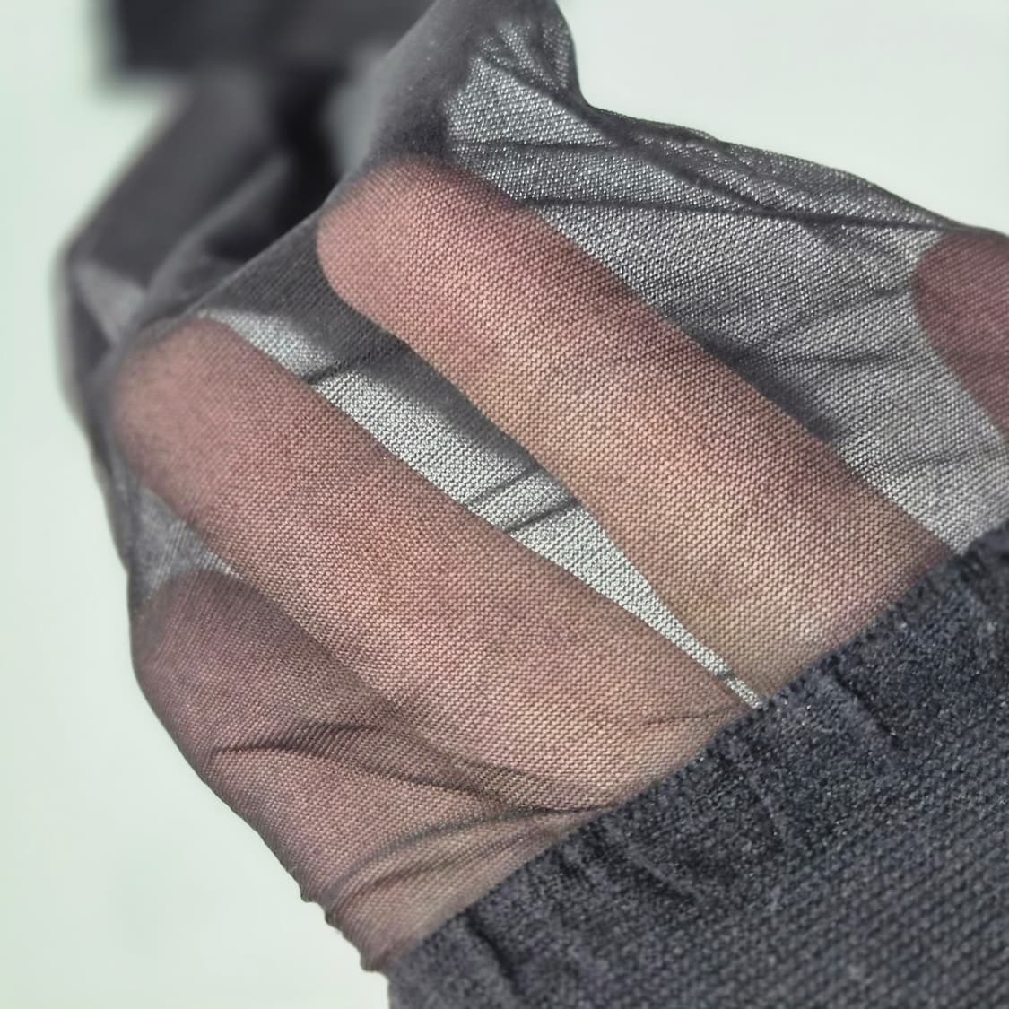 HANAE MORI 블랙 시어 하이삭스 반스타킹 상품이미지4