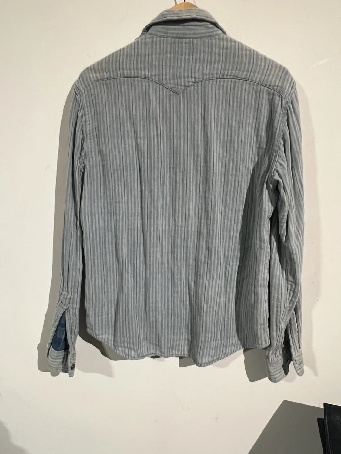 RRL 더블알엘 인디고 스트라이프 저지 워크셔츠 상품이미지7