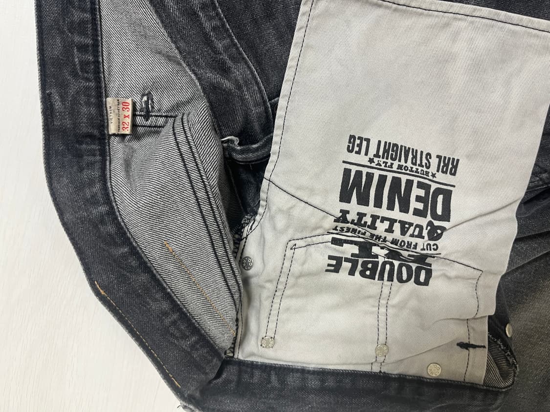 더블알엘 RRL 블랙 워싱 데님 (32/32) 상품이미지6