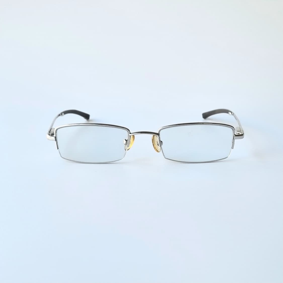 데드스탁 반무테 사각 실버 스퀘어 안경테 303 상품이미지1