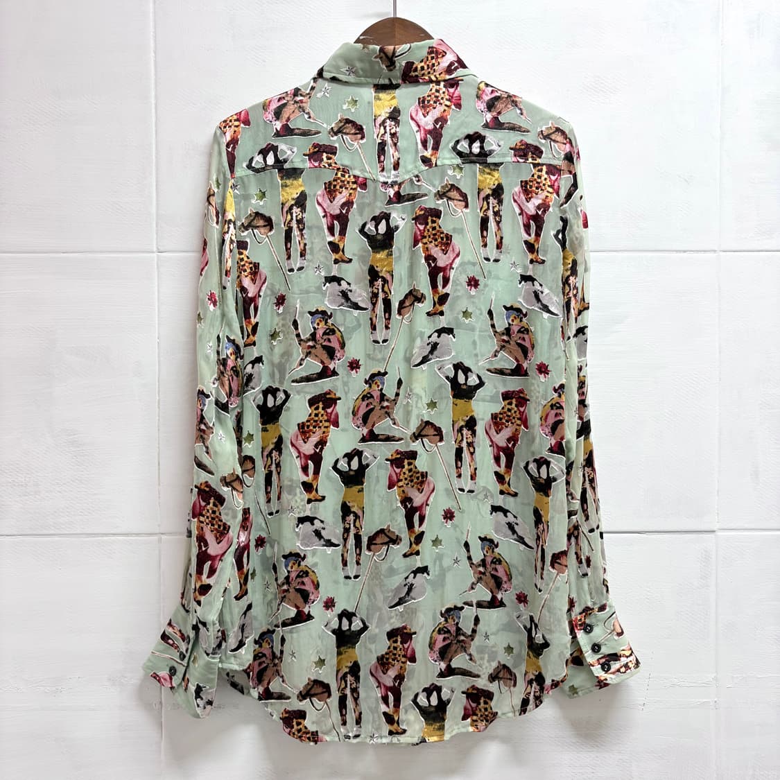 DIESEL 디젤 실크 패턴 블라우스  상품이미지6