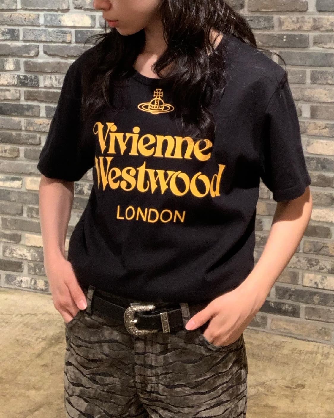 비비안 웨스트우드 코튼 프린팅 디테일 티셔츠 상품이미지4