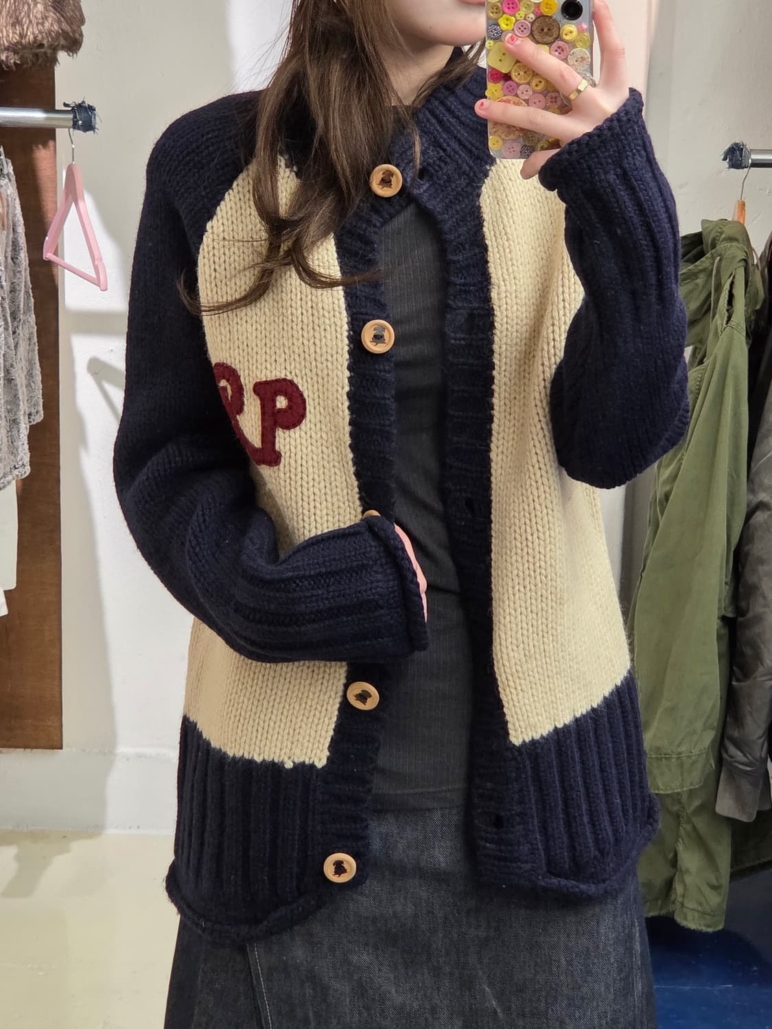 LRUSA 리트리버 코위찬 스웨터 자켓 상품이미지2