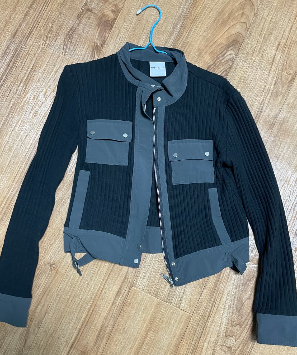 미드나잇무브 자켓니트 니트 상의 집업니트 상품이미지4