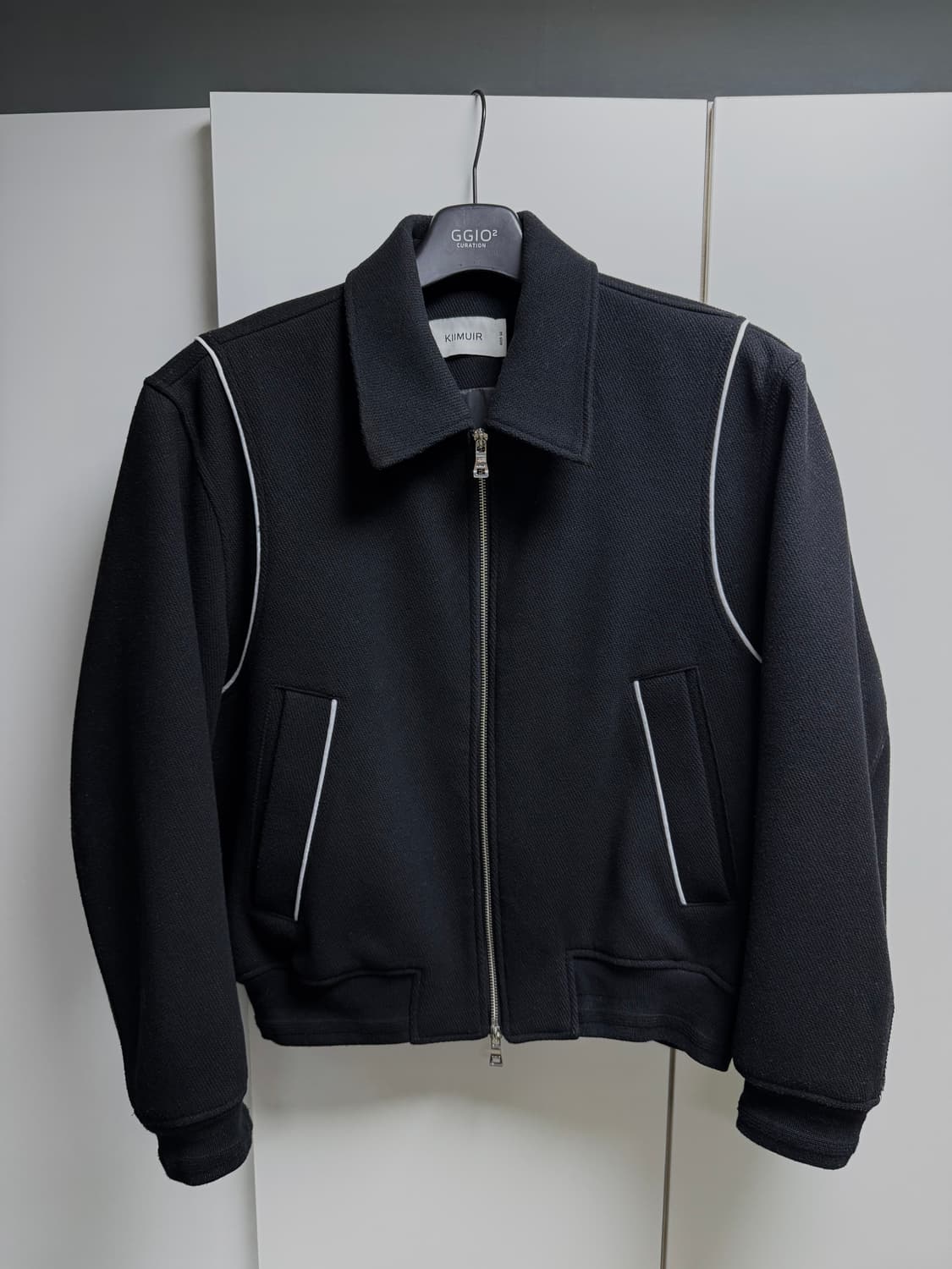 키뮤어 울 블루종 자켓 블랙M 팝니다 상품이미지1