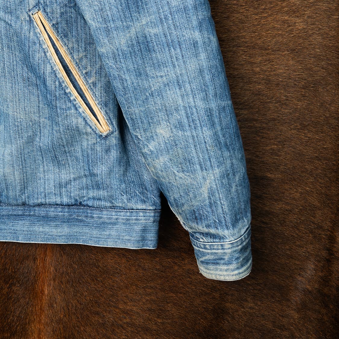 [108] 90s~ 폴로 랄프로렌 블랭킷 라이닝 데님자켓 스윙탑  상품이미지4