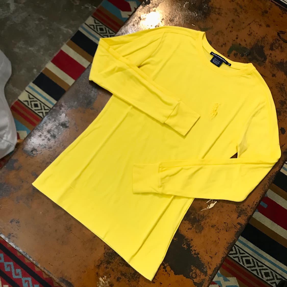 폴로랄프로렌 옐로 코튼 롱 슬리브 쭉티 여성 55 사이즈  상품이미지2