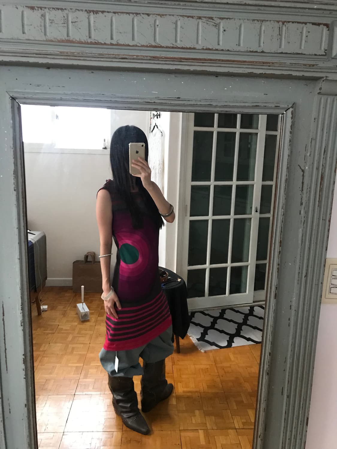 vintage pattern one-piece 상품이미지1