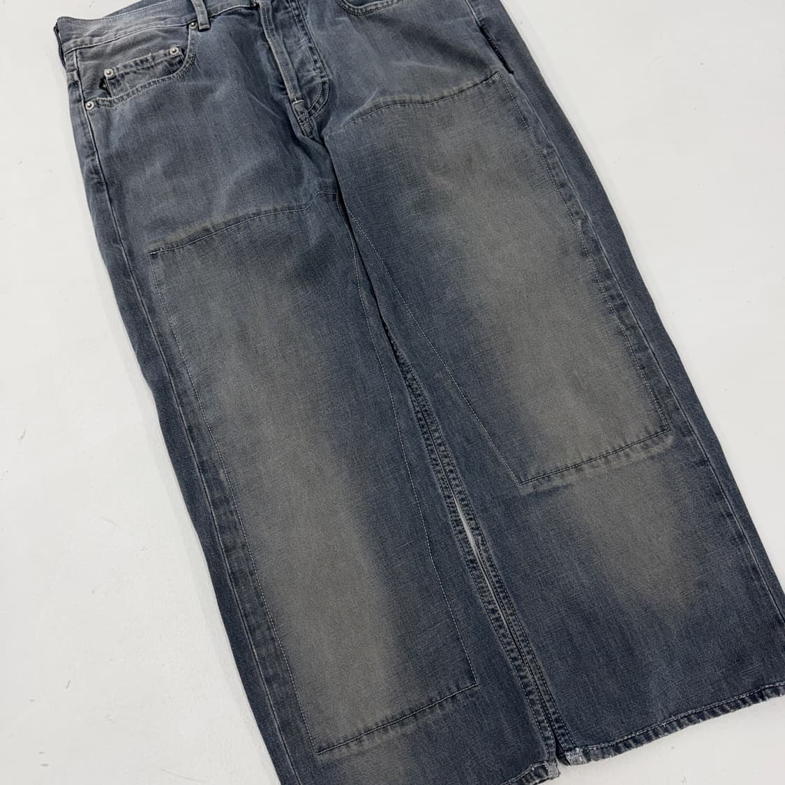 스톤아일랜드 새깅 더블니 데님팬츠 상품이미지4