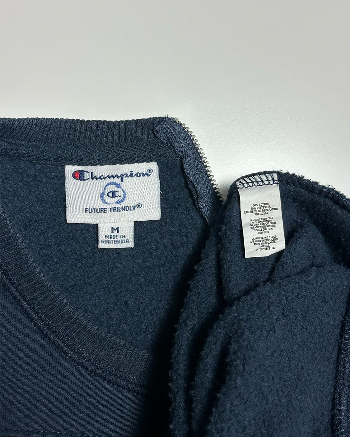 챔피온 백지퍼 기모 맨투맨 상품이미지3