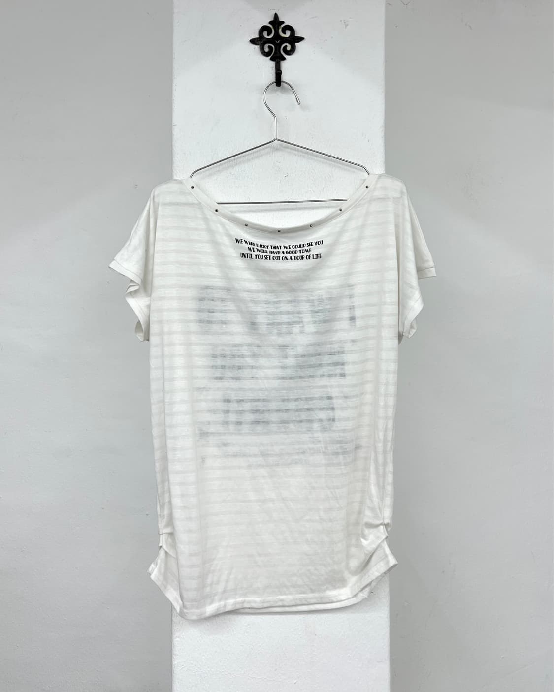 Lettering sharing detail short sleeve 상품이미지3