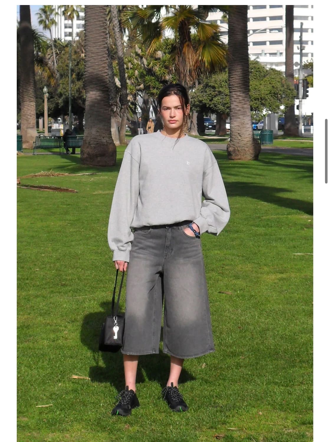 로우클래식 소프트 맨투맨 그레이 S 상품이미지2