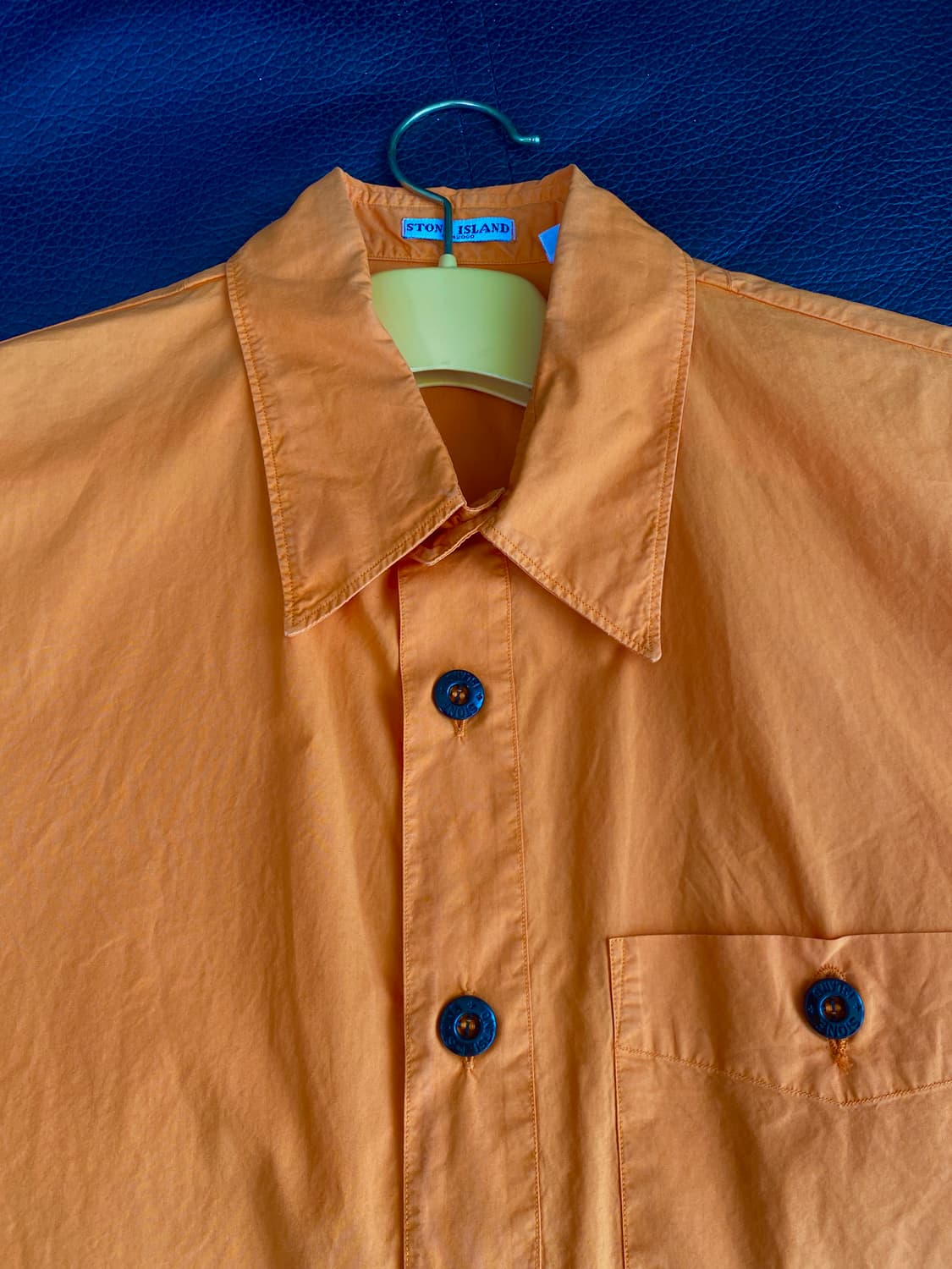 스톤아일랜드 반팔 포켓 남방 셔츠 오렌지 100 L 상품이미지4