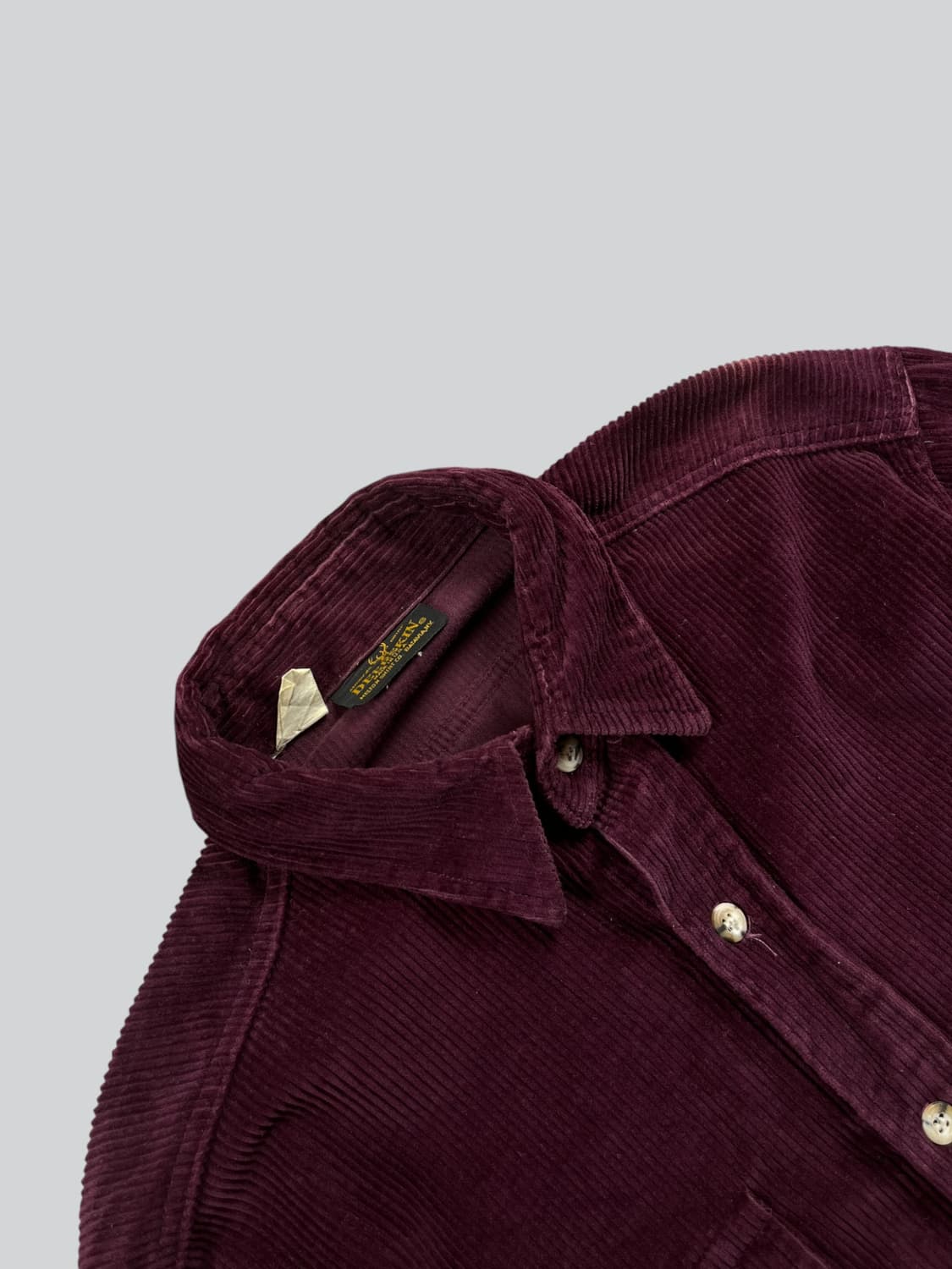 Usa made Deerskin 와인컬러 코듀로이 셔츠 상품이미지2