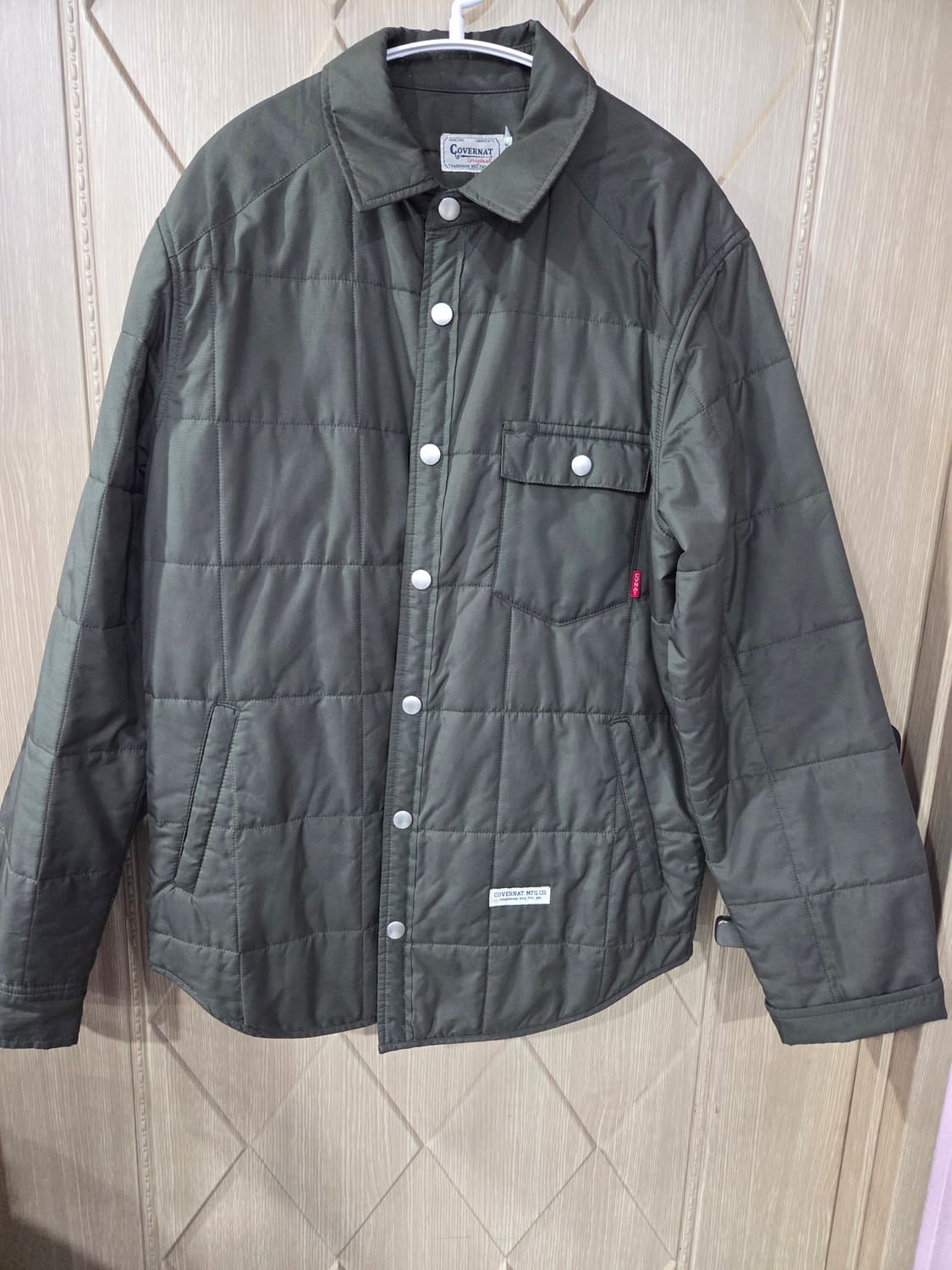 커버낫 카키색 패딩점퍼 상품이미지1