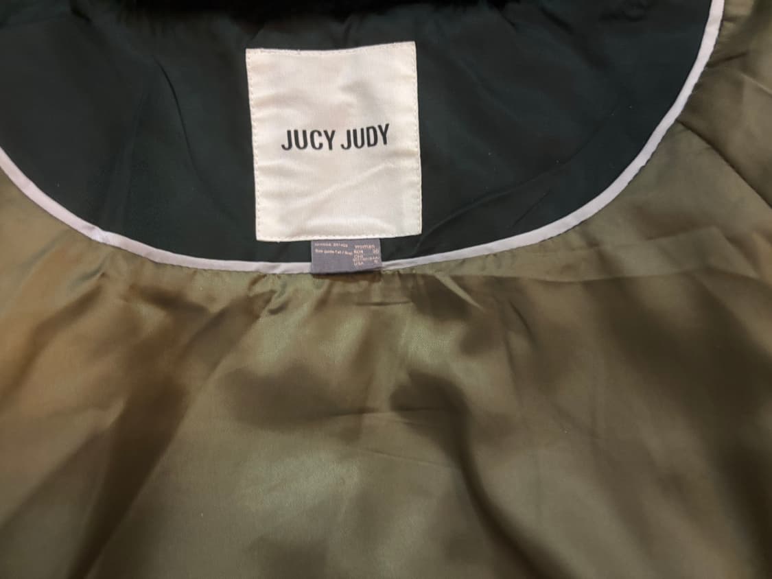 상태최상 쥬시쥬디 라쿤퍼 덕다운 야상n3b 롱패딩 여 프리  갸루 상품이미지8