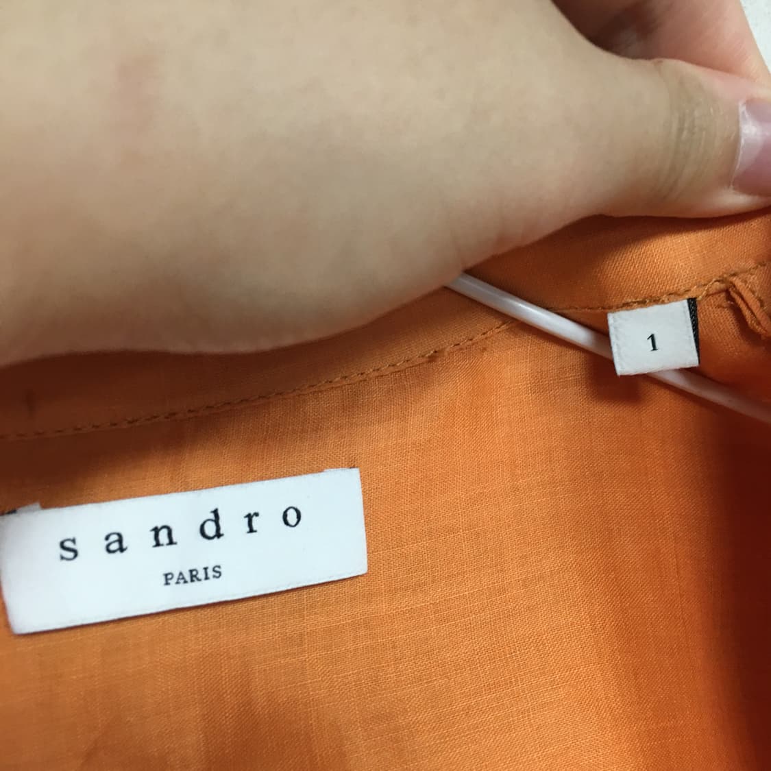 SANDRO 산드로 크롭 셔츠 블라우스 1 상품이미지5