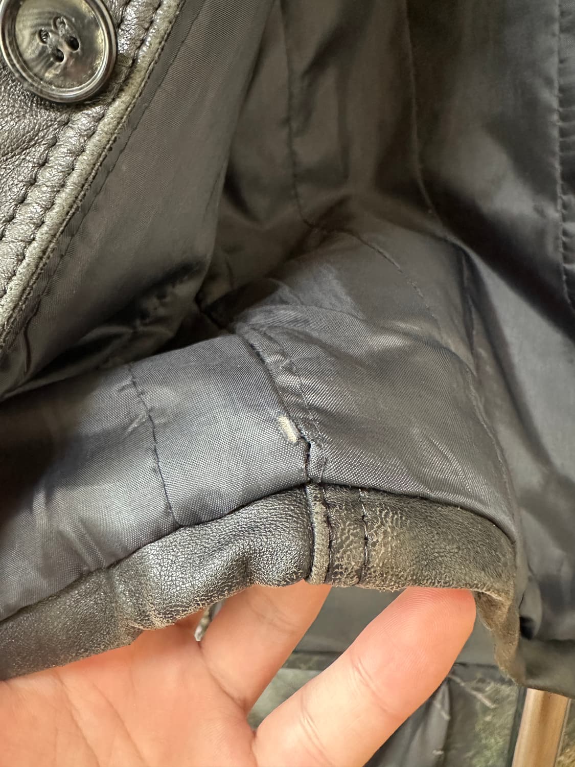 Lambskin Leather Car Coat 상품이미지10