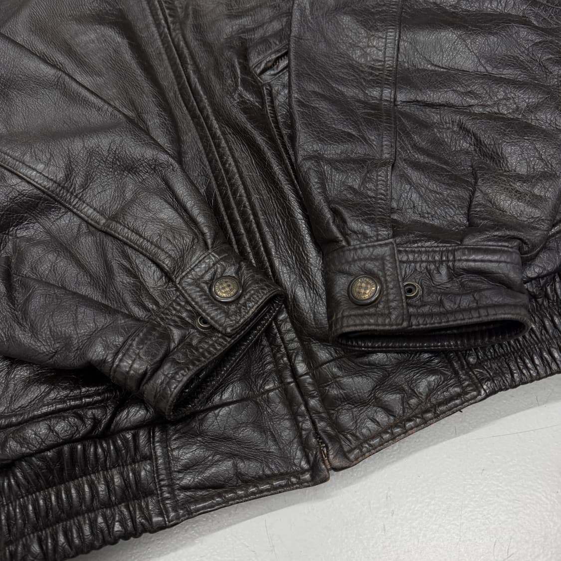 The Hunt 카우레더 소가죽 봄버 가죽자켓 상품이미지5