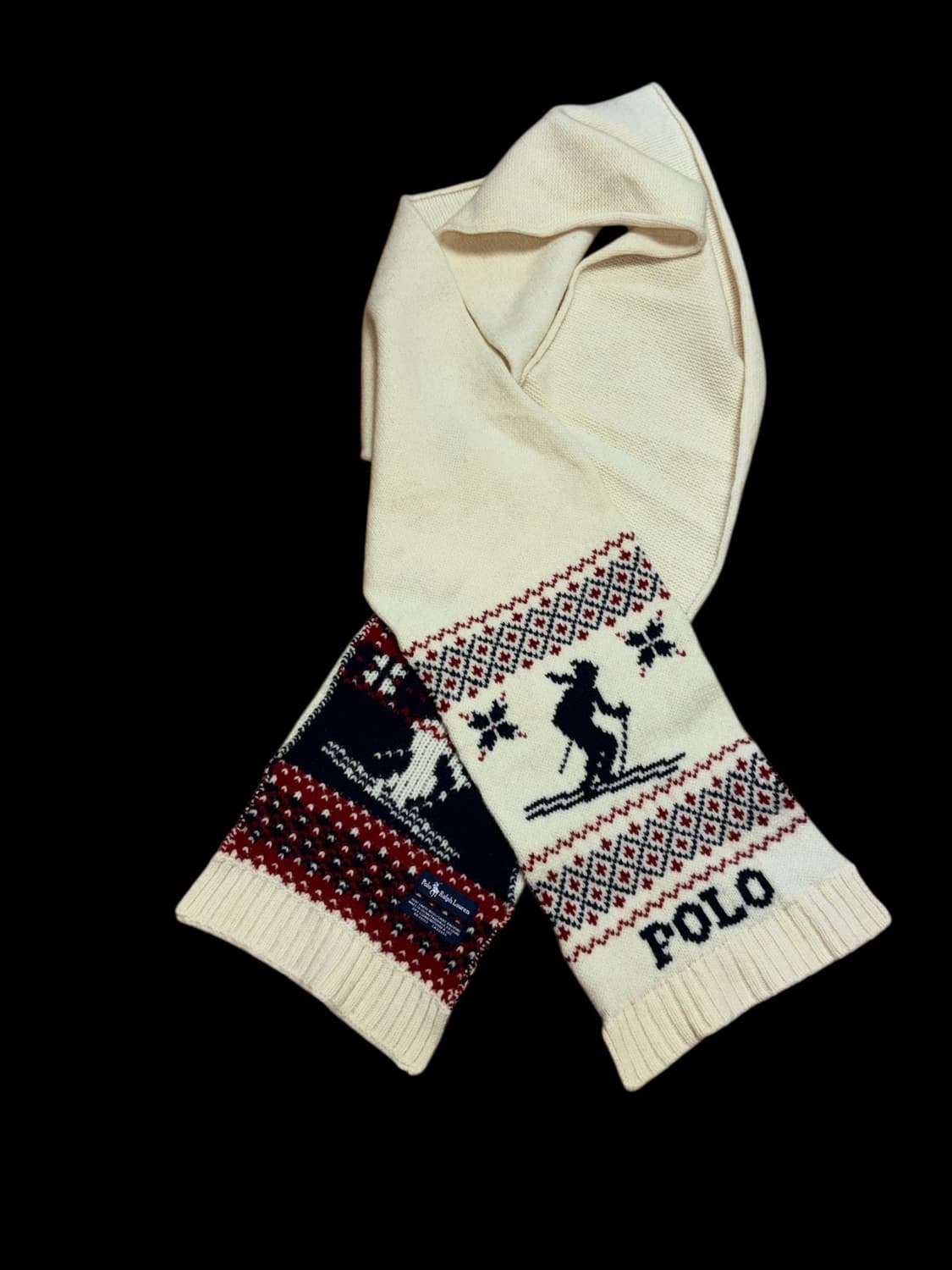 폴로 랄프로렌 램스울 스키 니트 목도리 머플러 상품이미지5