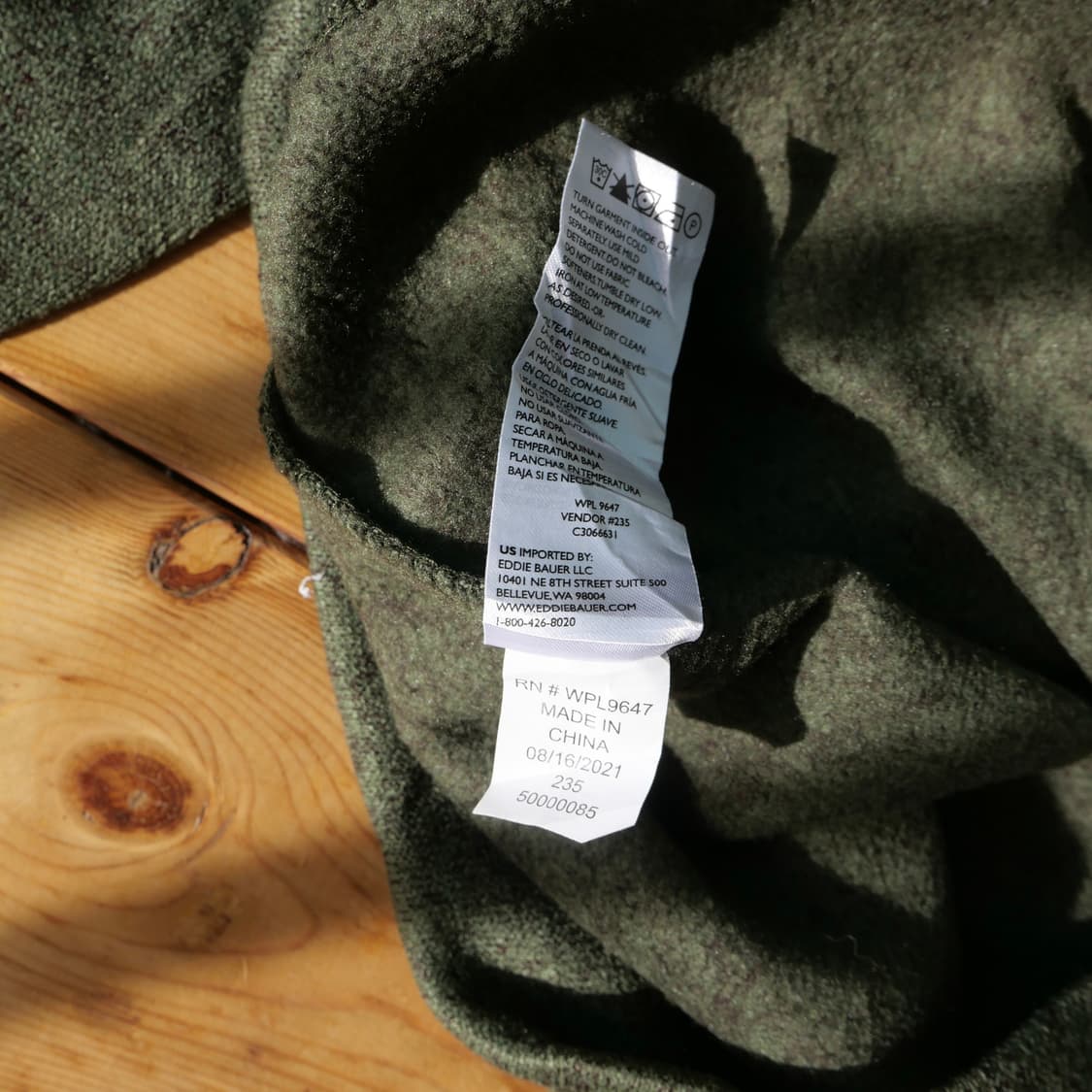 에디바우어 하프스냅 플리스 풀오버 상품이미지3