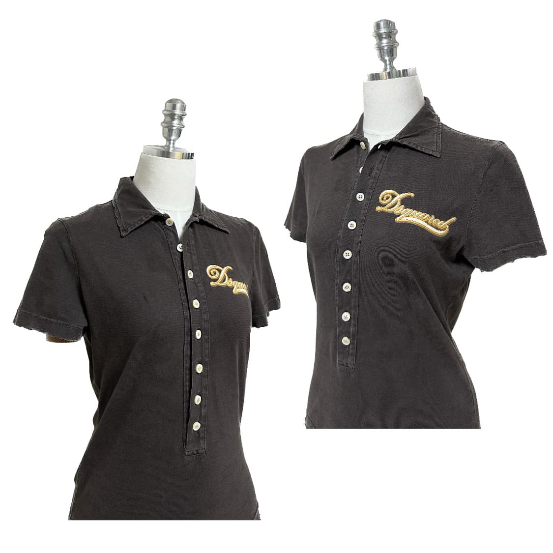 Brown short-sleeved t-shirt 상품이미지6