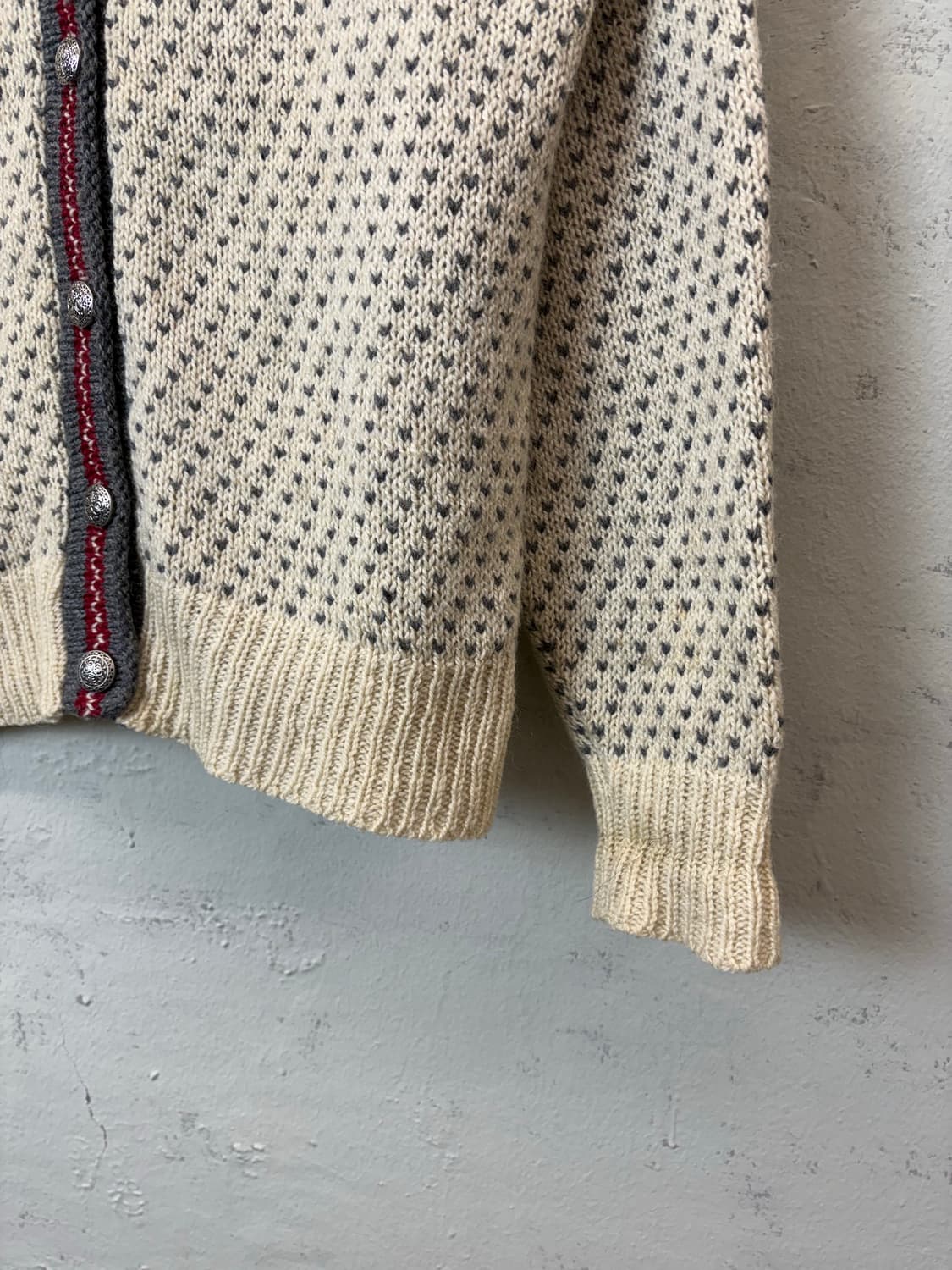 엘엘빈 L.L.Bean 80s 빈티지 노르딕 버드아이 가디건 상품이미지3
