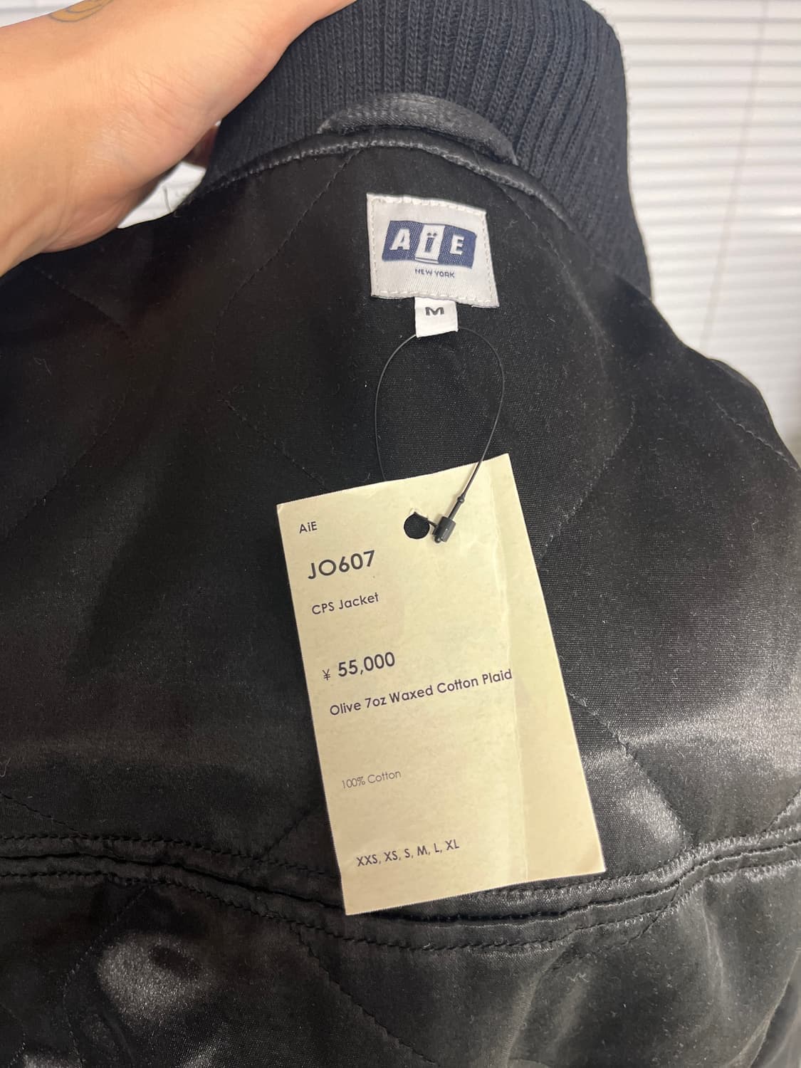AIE CPS 왁스드 타탄체크 자켓 M 상품이미지9