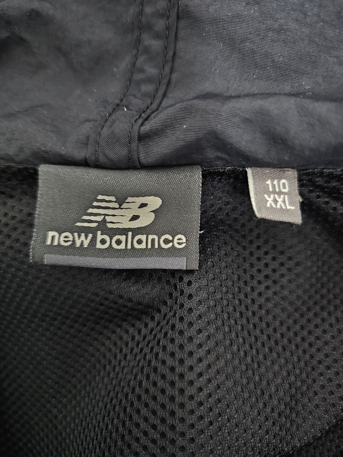 뉴발란스 블랙 후드 바람막이 자켓 2XL 상품이미지3