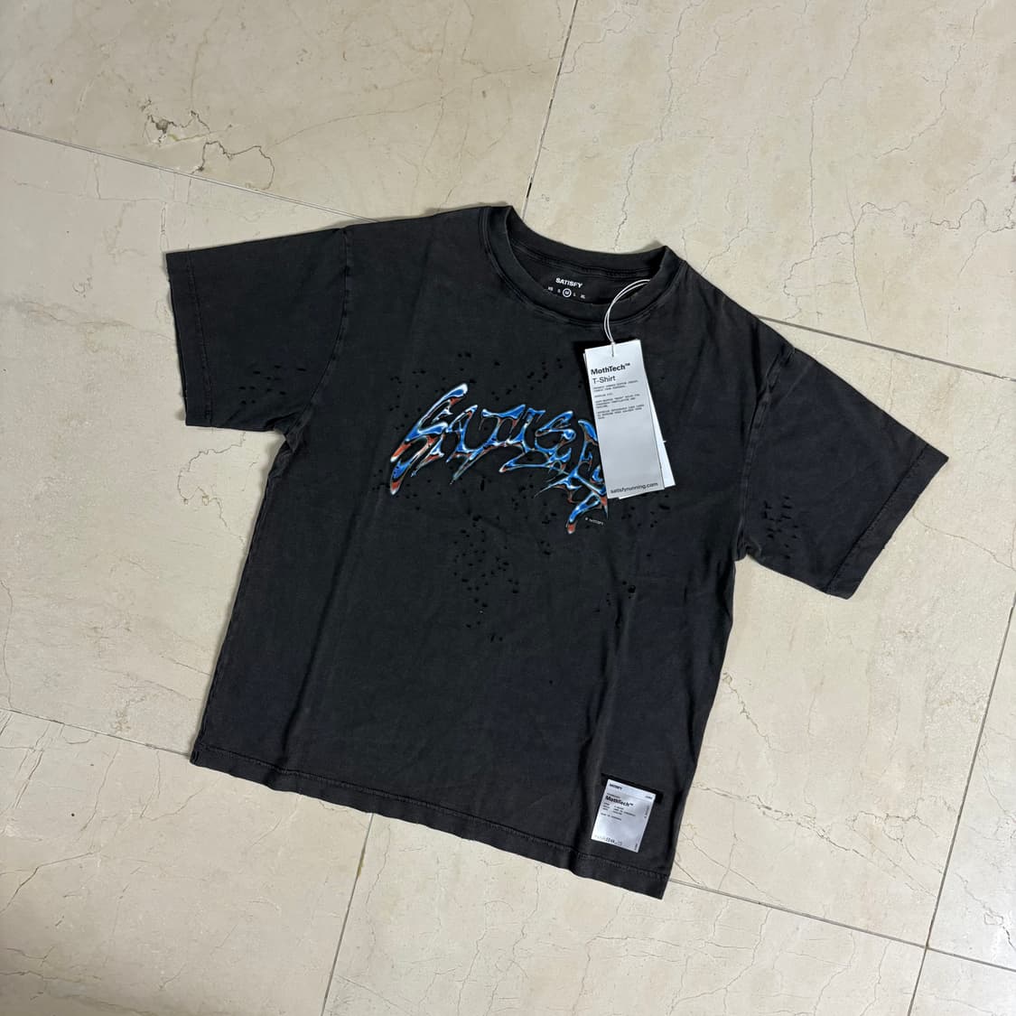 Satisfy Mothtech T-Shirt Aged Black 상품이미지2