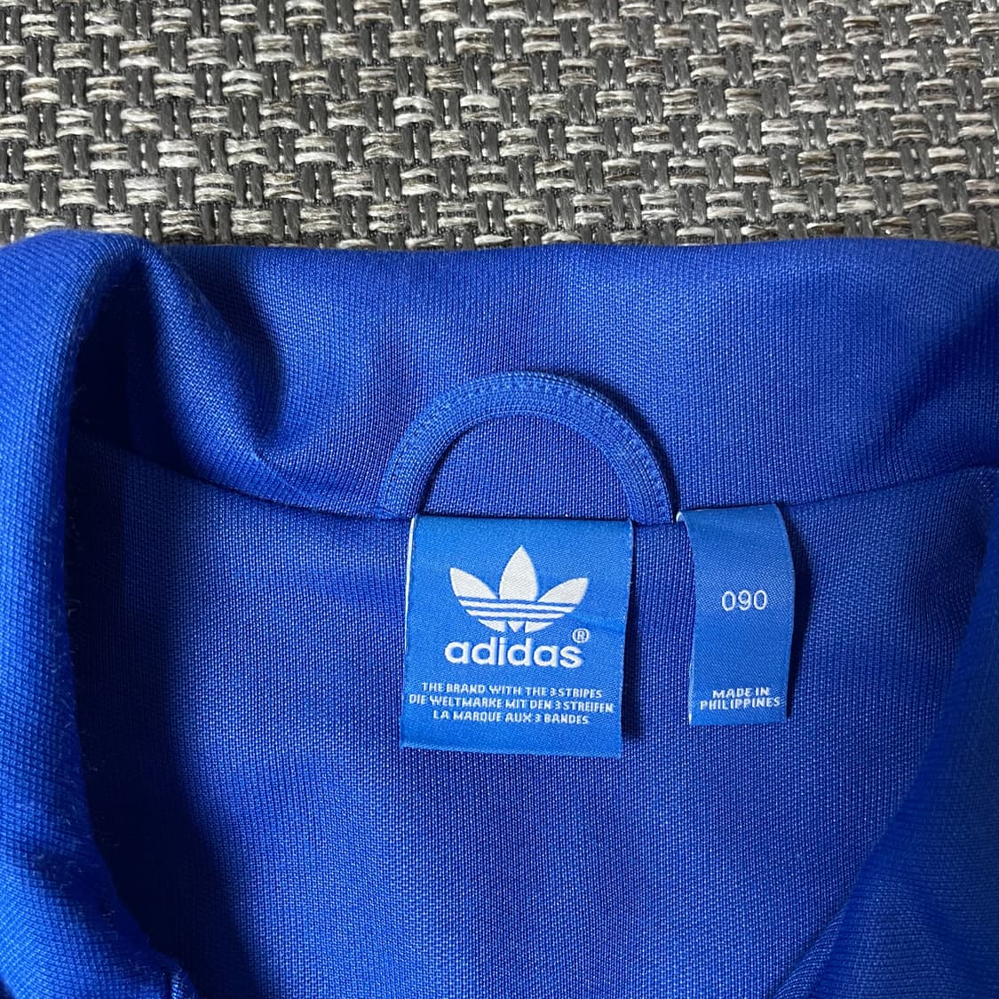 아디다스 빅로고 유로파 트랙탑 블루 져지 90 상품이미지6