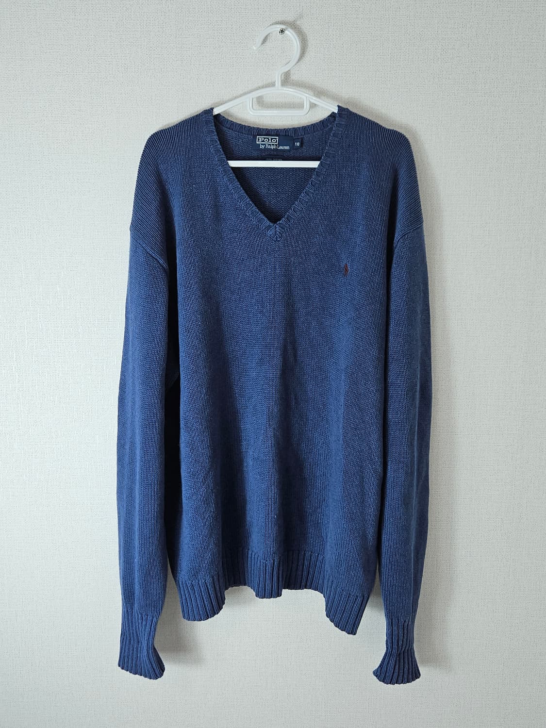 폴로 랄프로렌 헤비코튼 브이넥 니트 110 (국내판 정품) 상품이미지1