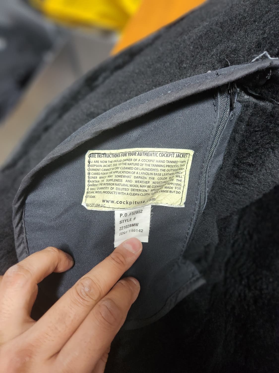 콕핏 블랙 무스탕 44 상품이미지4