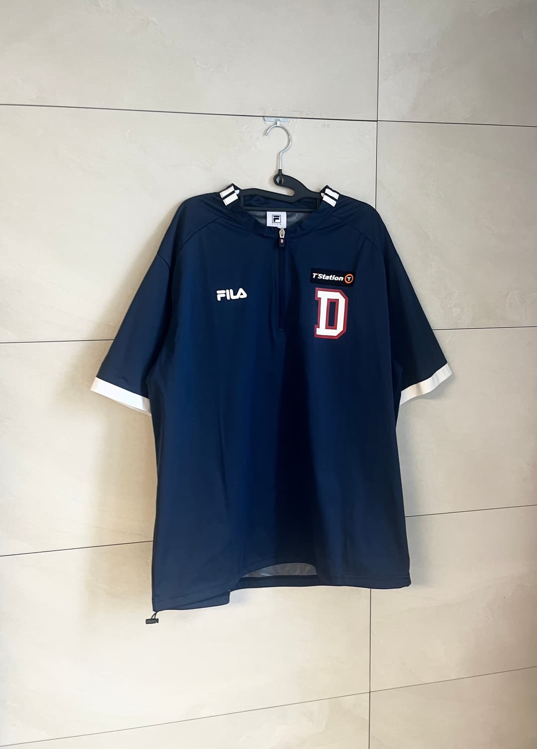 [2XL] 두산베어스 필라 휠라 아노락 야구 반팔 바람막이 상품이미지5