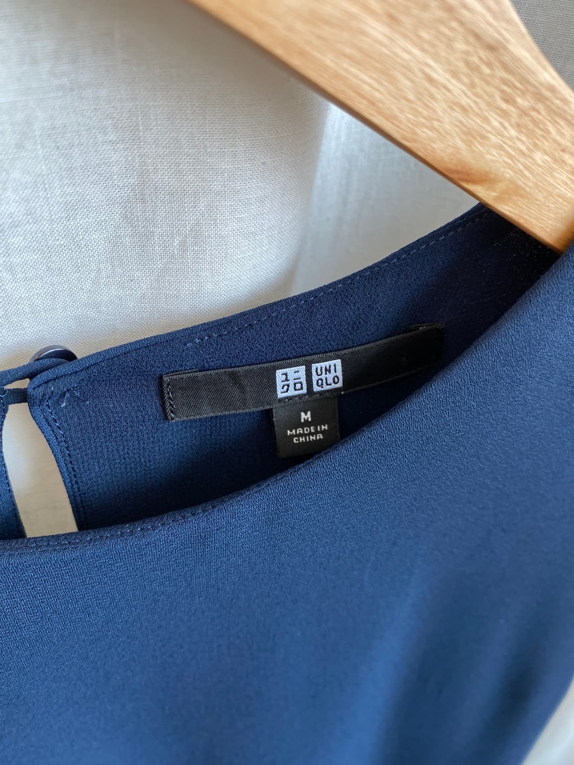 UNIQLO 네이비 슬리브리스 블라우스(M) 상품이미지6