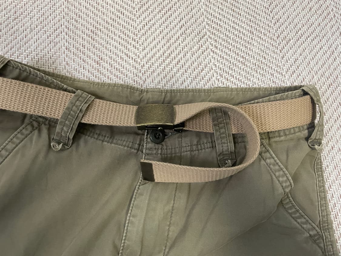 빈티지 골드 버클 웨빙 벨트 J03705 상품이미지3