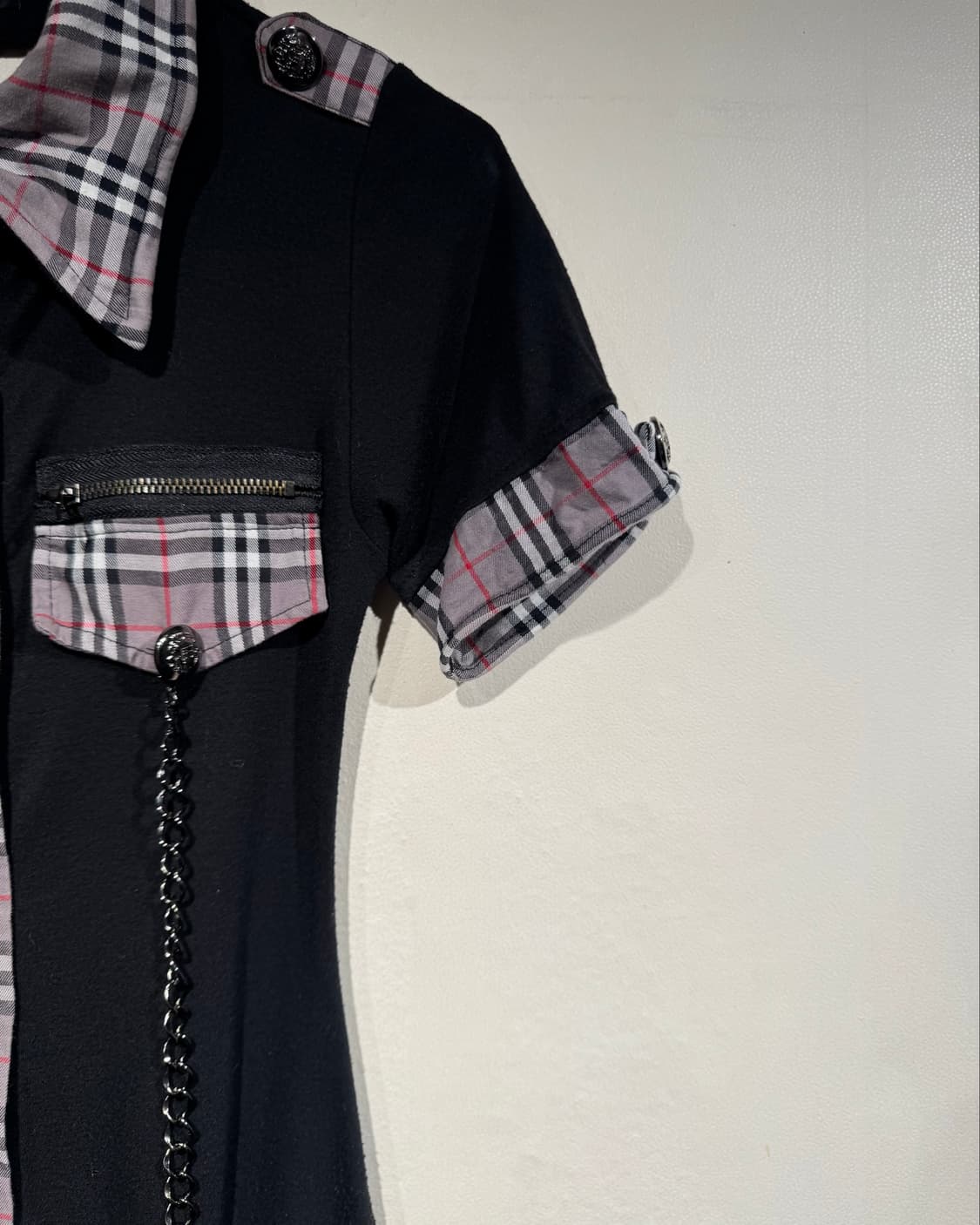 Skinny Lip tartan&chain point Fitted min 상품이미지4
