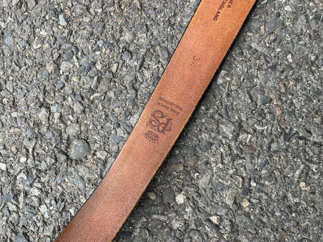 (UK made) paul smith 리얼레더 패턴 벨트  상품이미지4