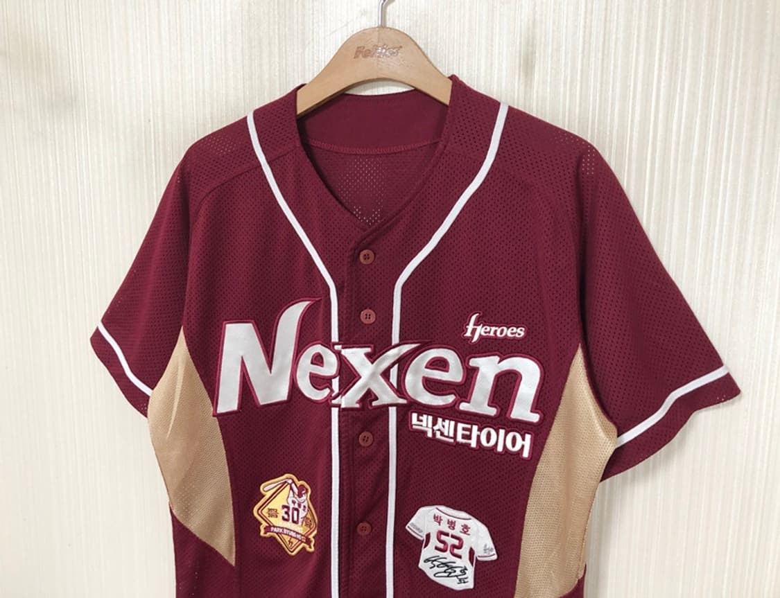 KBO 위팬 넥센(키움)히어로즈 원정유니폼/져지 95 #52 박병호 상품이미지6