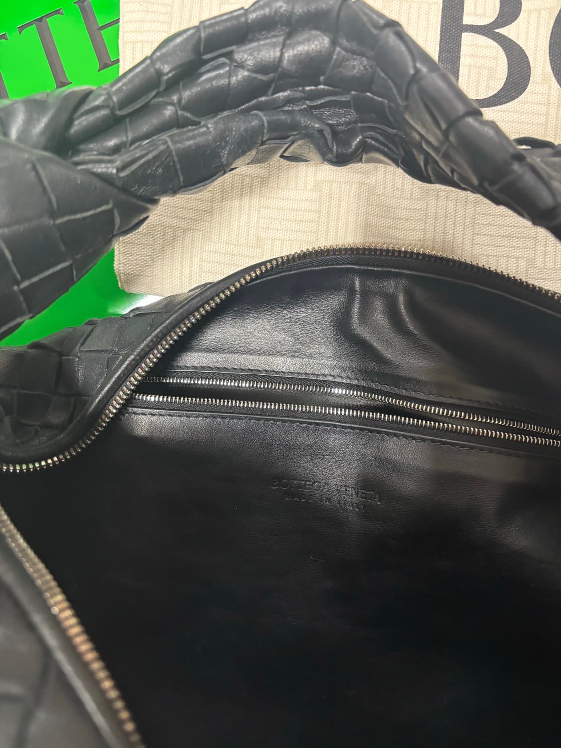 보테가베네타 조디백 클래식 블랙 은장(정품) 상품이미지2