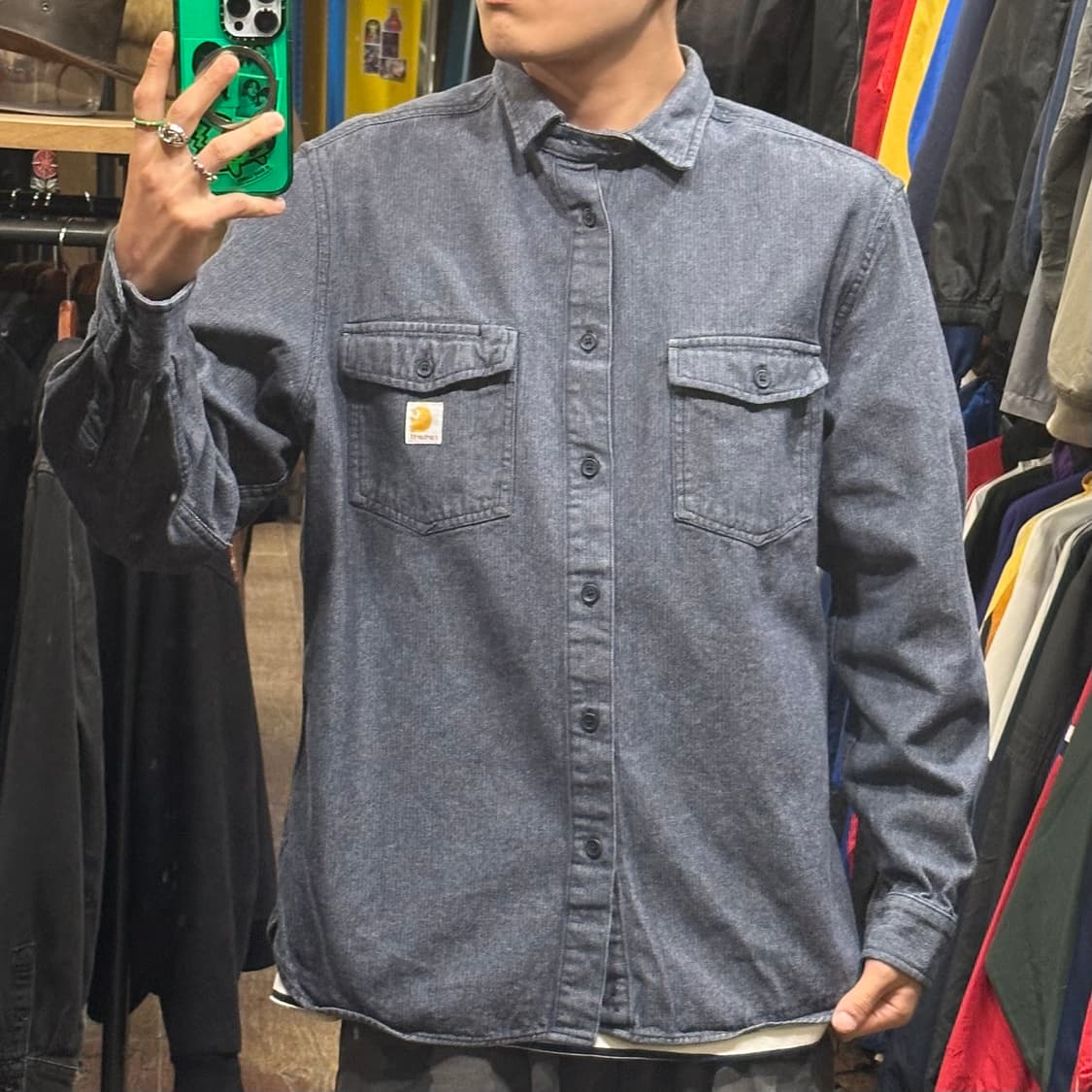 [HI] 칼하트 트월셔츠 다크그레이 상품이미지2