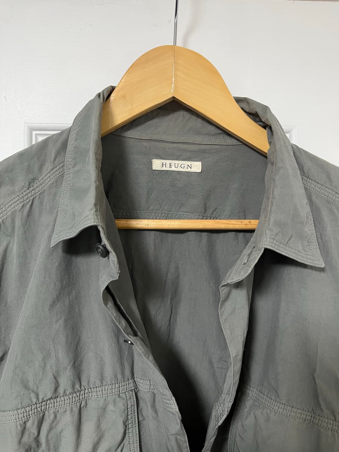 [2] 유겐 heugn / 23SS bobby shirt / olive 상품이미지6